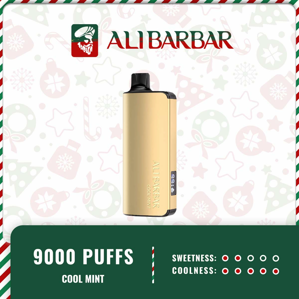 Alibarbar Ingot - Cool Mint 9000 Puffs 1 ALIBARBAR INGOT COOL MINT