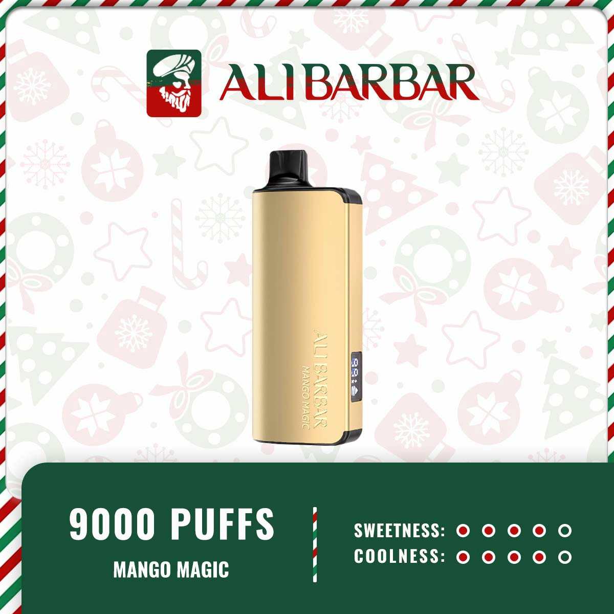 Alibarbar Ingot - Mango Magic Ice 9000 Puffs 1 ALIBARBAR INGOT Mango Magic ICE