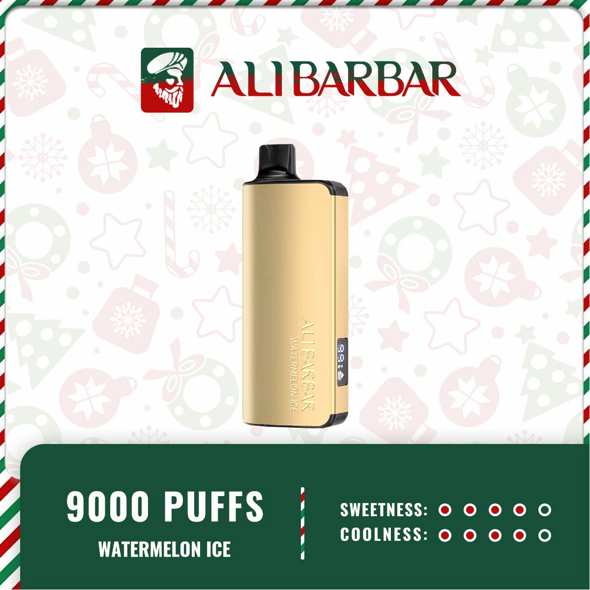 Alibarbar Ingot - Watermelon Ice 9000 puffs 1 ALIBARBAR INGOT Watermelon Ice