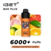 IGET BAR PLUS - ORANGE GRAPEFRUIT LEMON 6000 PUFFS 2 IGET Bar Plus – Orange Grapefruit Lemon