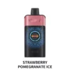 IGET ONE STRAWBERRY POMEGRANATE ICE 12000 PUFFS 3 IGET One Strawberry Pomegranate Ice