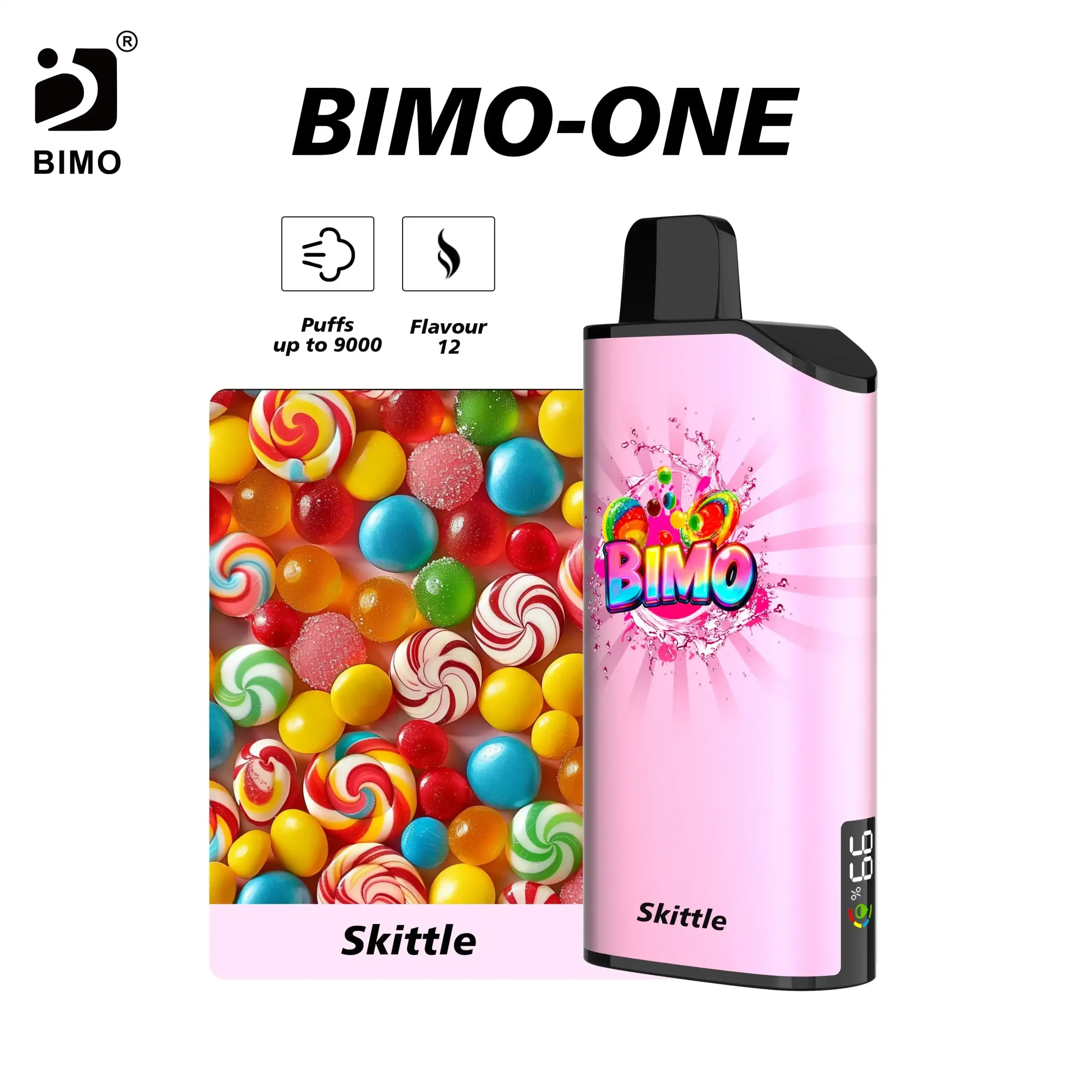 BIMO One 9000 puffs 4 BIMO One 9K-Skittle